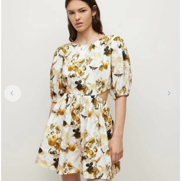 NWT AllSaints Colette Soleil Cutout Linen Minidress - Picture 11 of 16